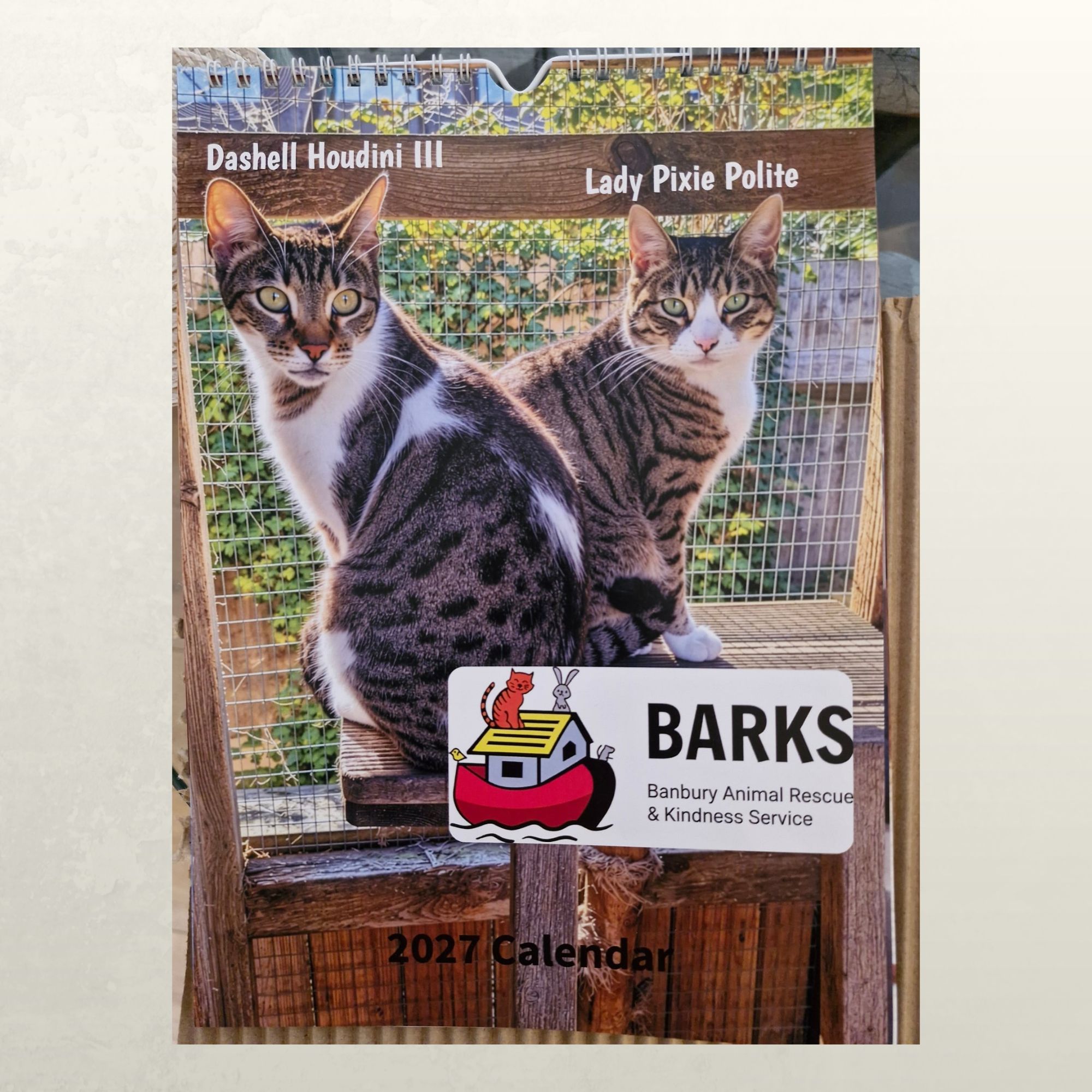 BARKS 2027 CALENDARS – £10 EACH 🐱📅