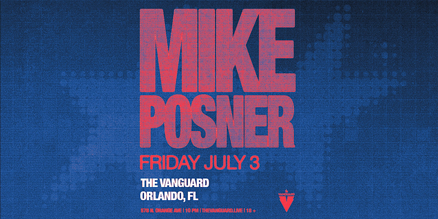 Mike Posner At The Vanguard