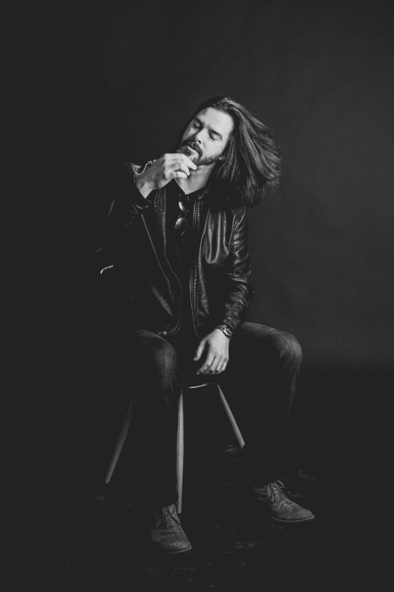 Portrait of yours truly mid hair flip