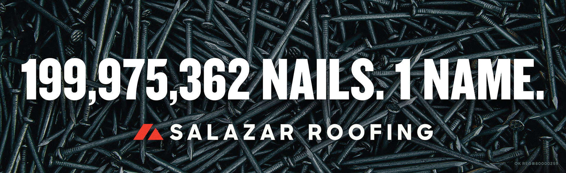 Salazar Roofing billboard creative campaign