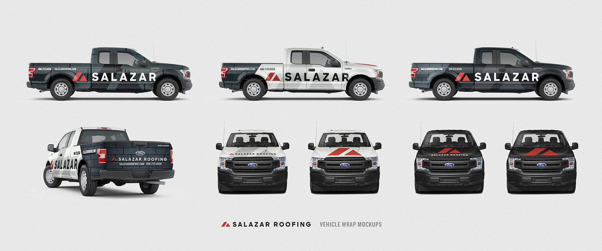 Salazar Roofing truck wraps
