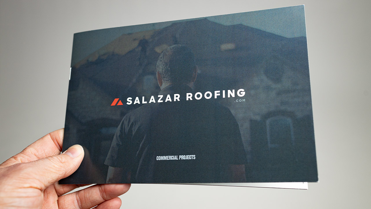 Salazar Roofing commercial brochure