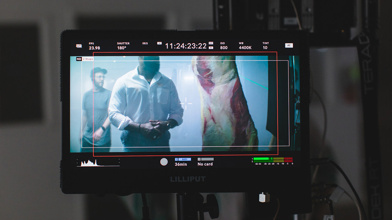 Monitor preview of the Broadway 10 meat locker scene