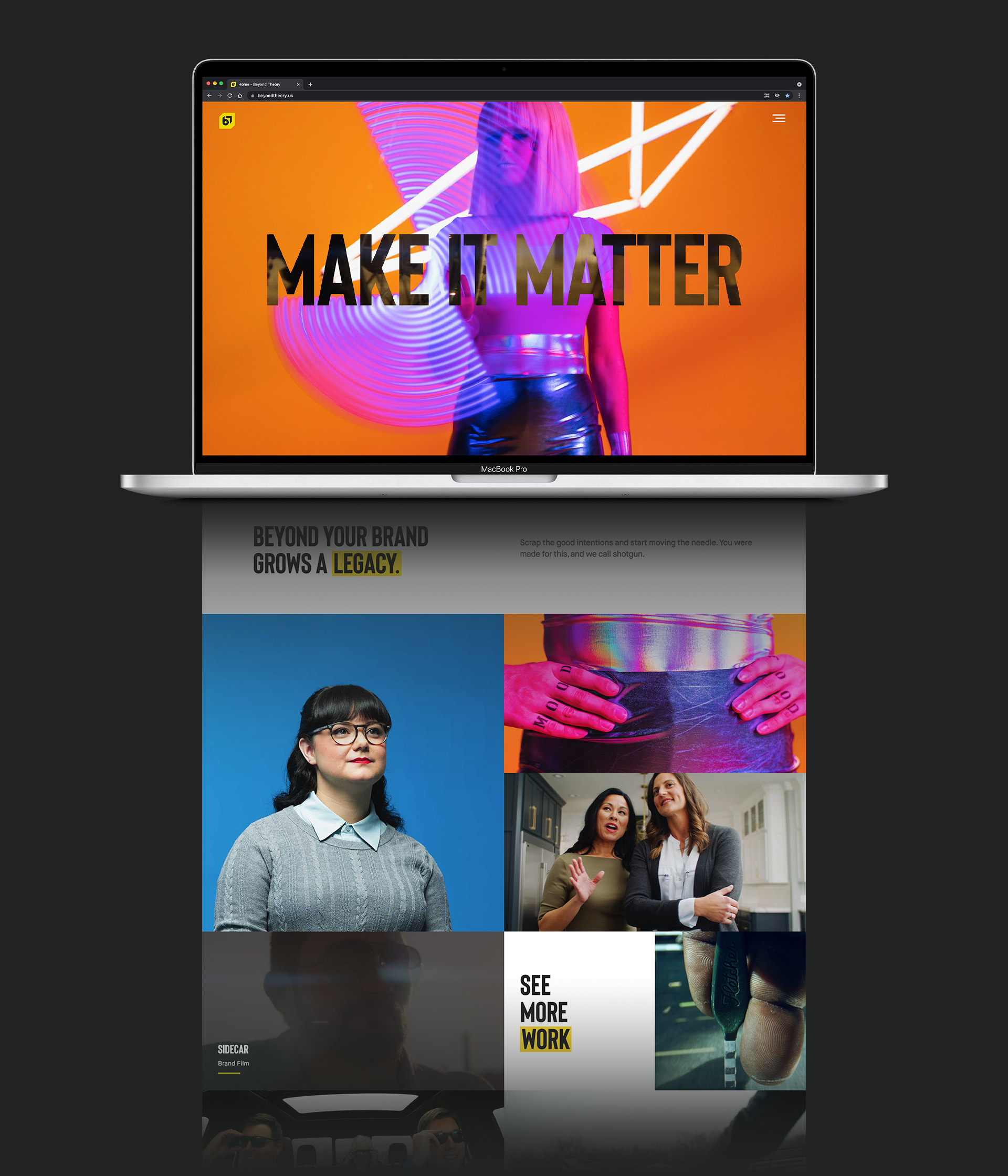 Beyond Theory website preview