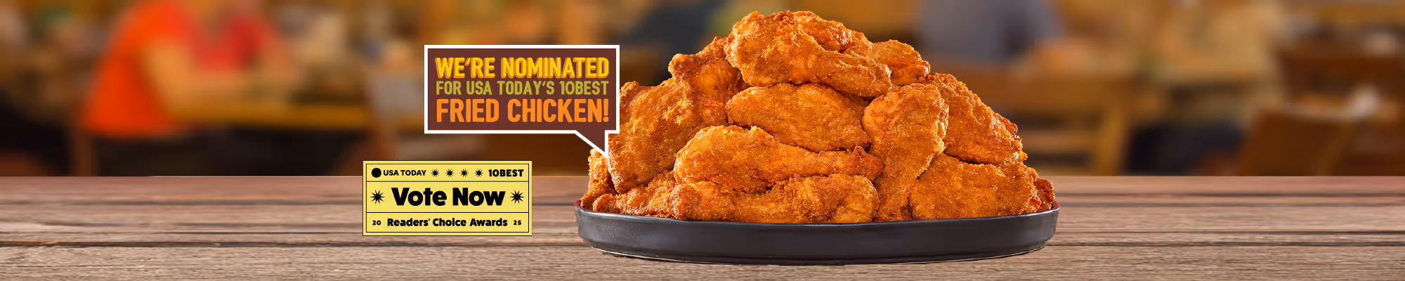 USA Today voted 10Best fast food fried chicken.