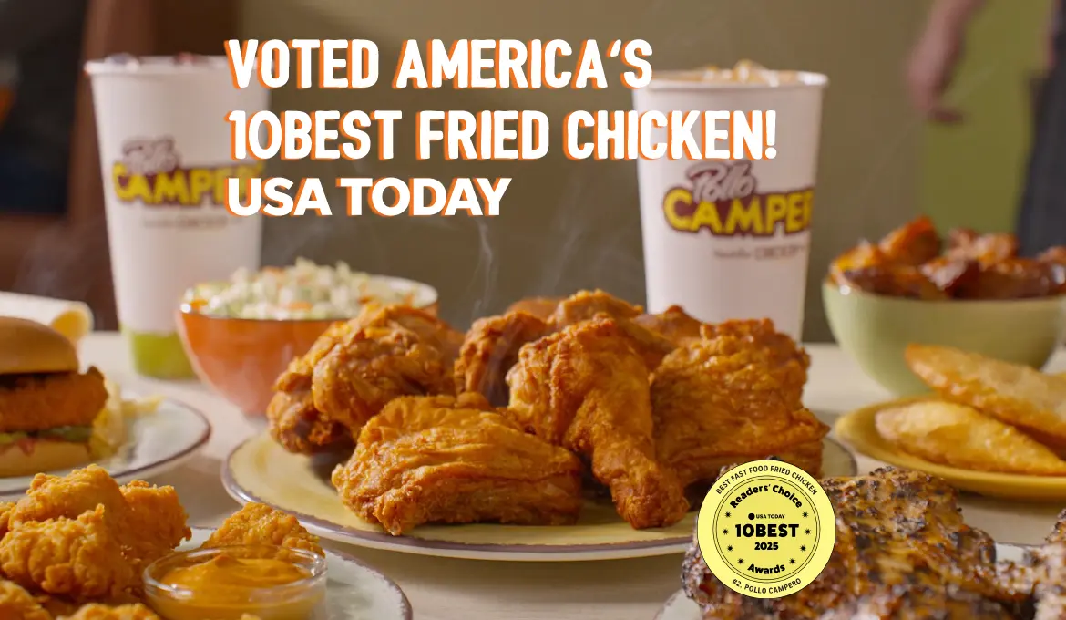 Voted America's 10Best Fried Chicken! USA Today.