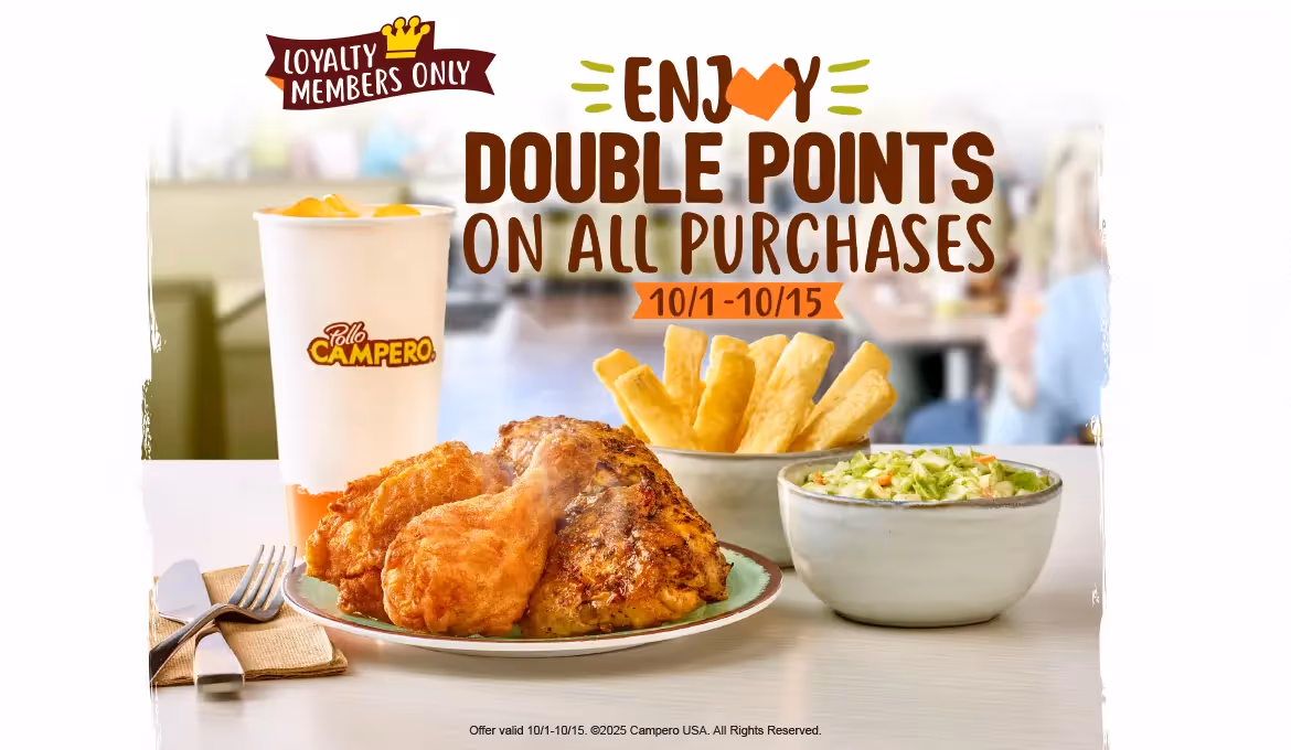Customer appreciation week! Enjoy double points on all purchases
