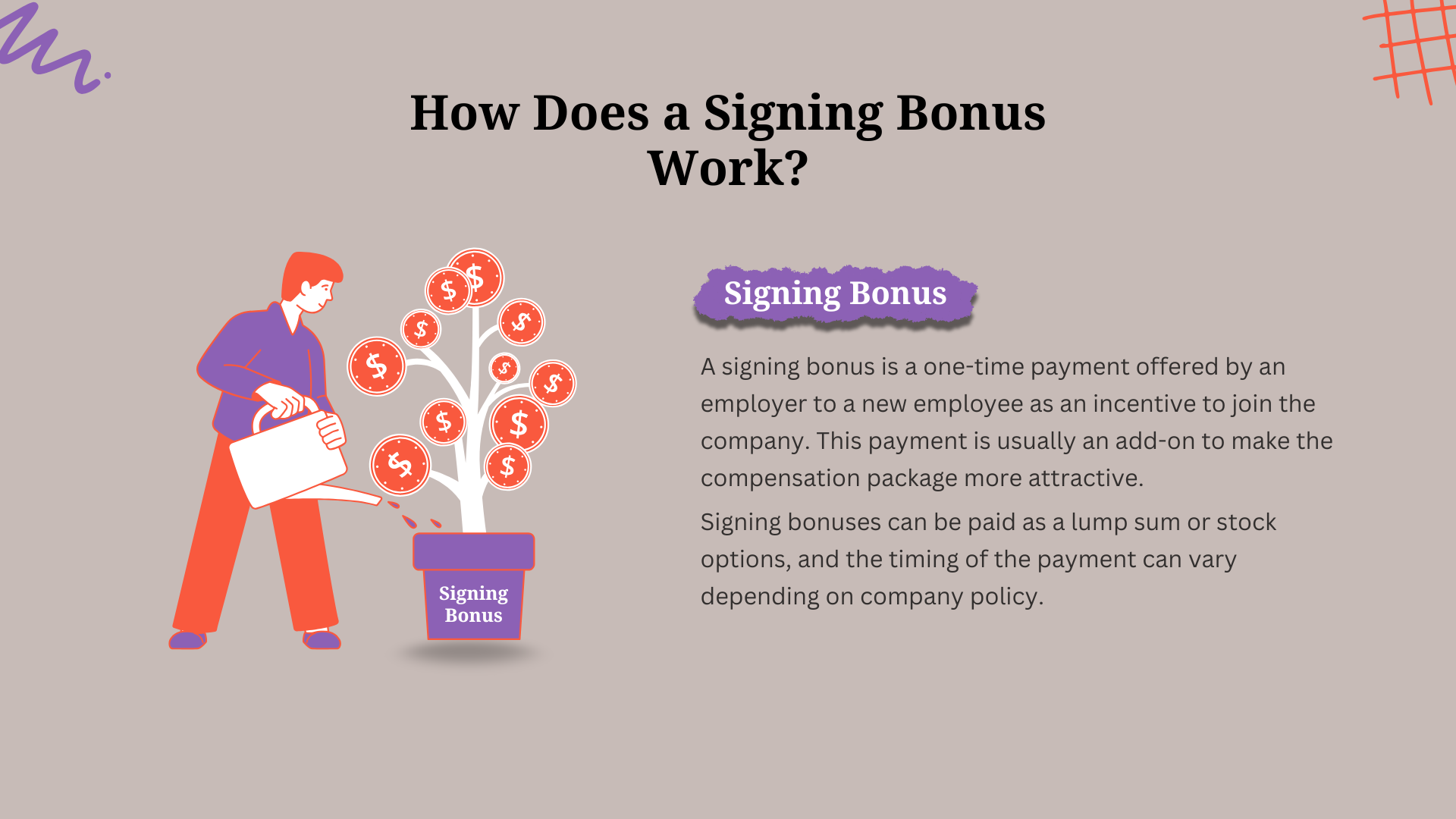 How Does a Signing Bonus Work?
