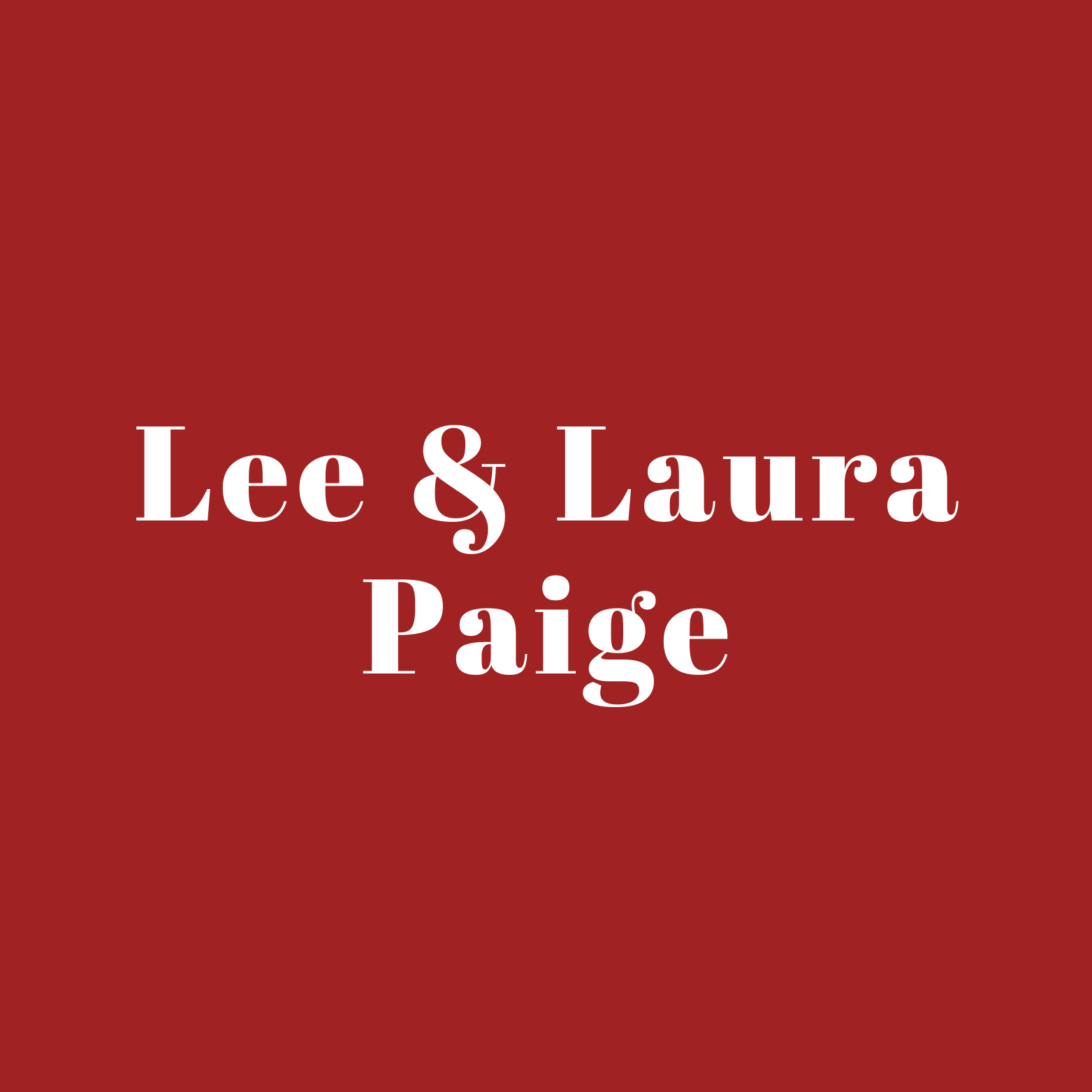 Laura & Lee Paige