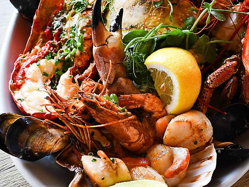 The Crab Shed Salcombe for fresh seafood from the South West coast