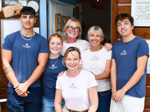 The Crab Shed Salcombe restaurant - waterside seafood dining overlooking the harbour