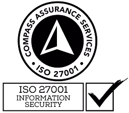 Compass Assurance Services ISO 27001 information security certification badge.