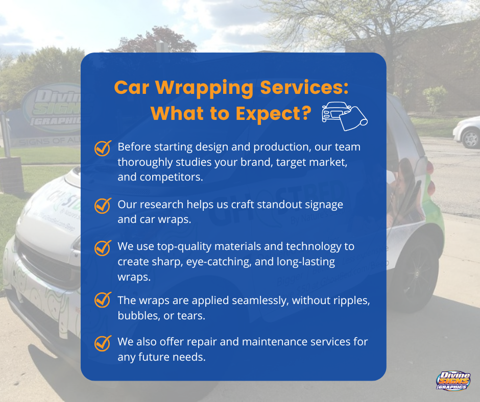 Divine Signs specializes in creating vehicle wraps that make your business truly unforgettable