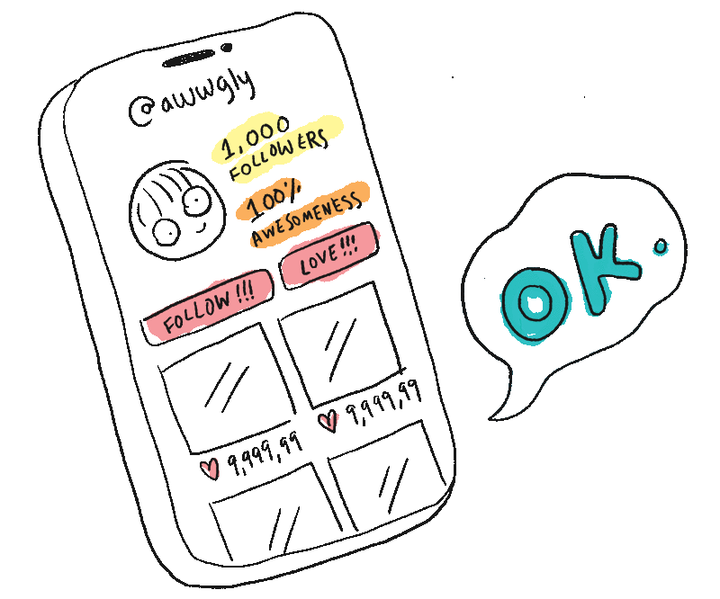 Mag's doodling instagram account, @awwgly