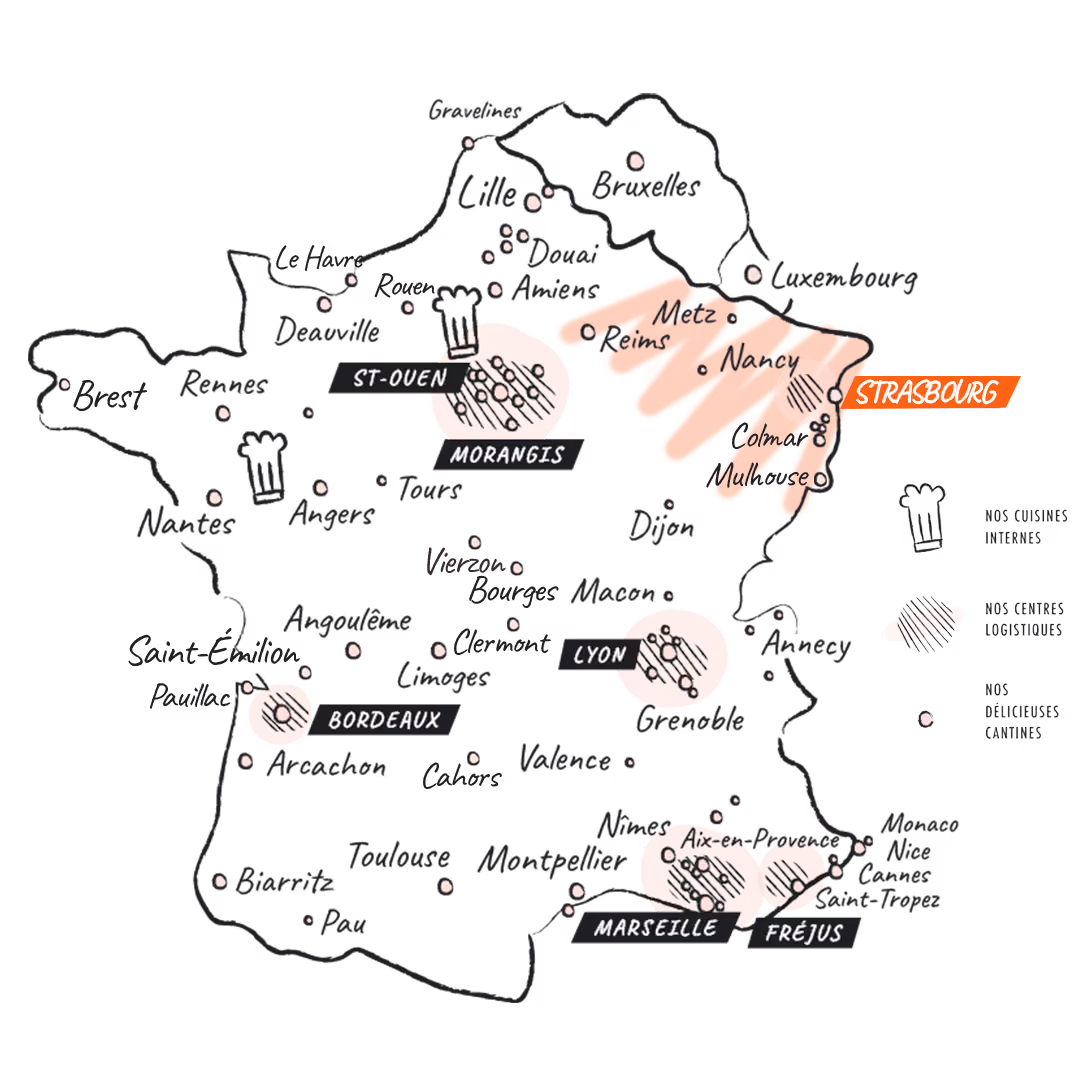 Restauration d'entreprise Foodles Cantine à Bordeaux, Biarritz, Pau, Arcachon, Limoges, Angoulême, Cahors et toute la Nouvelle-Aquitaine