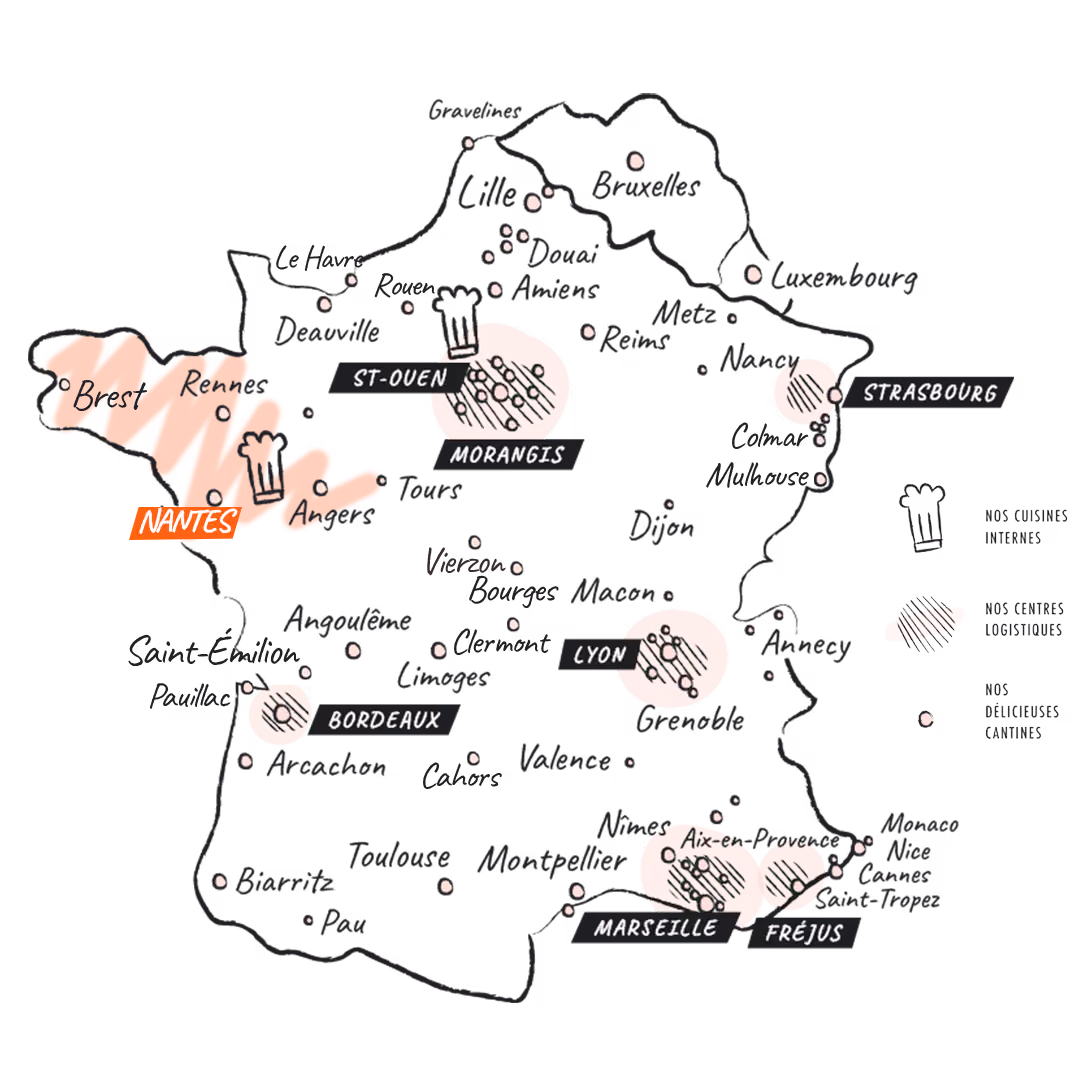 Restauration d'entreprise Foodles Cantine à Bordeaux, Biarritz, Pau, Arcachon, Limoges, Angoulême, Cahors et toute la Nouvelle-Aquitaine