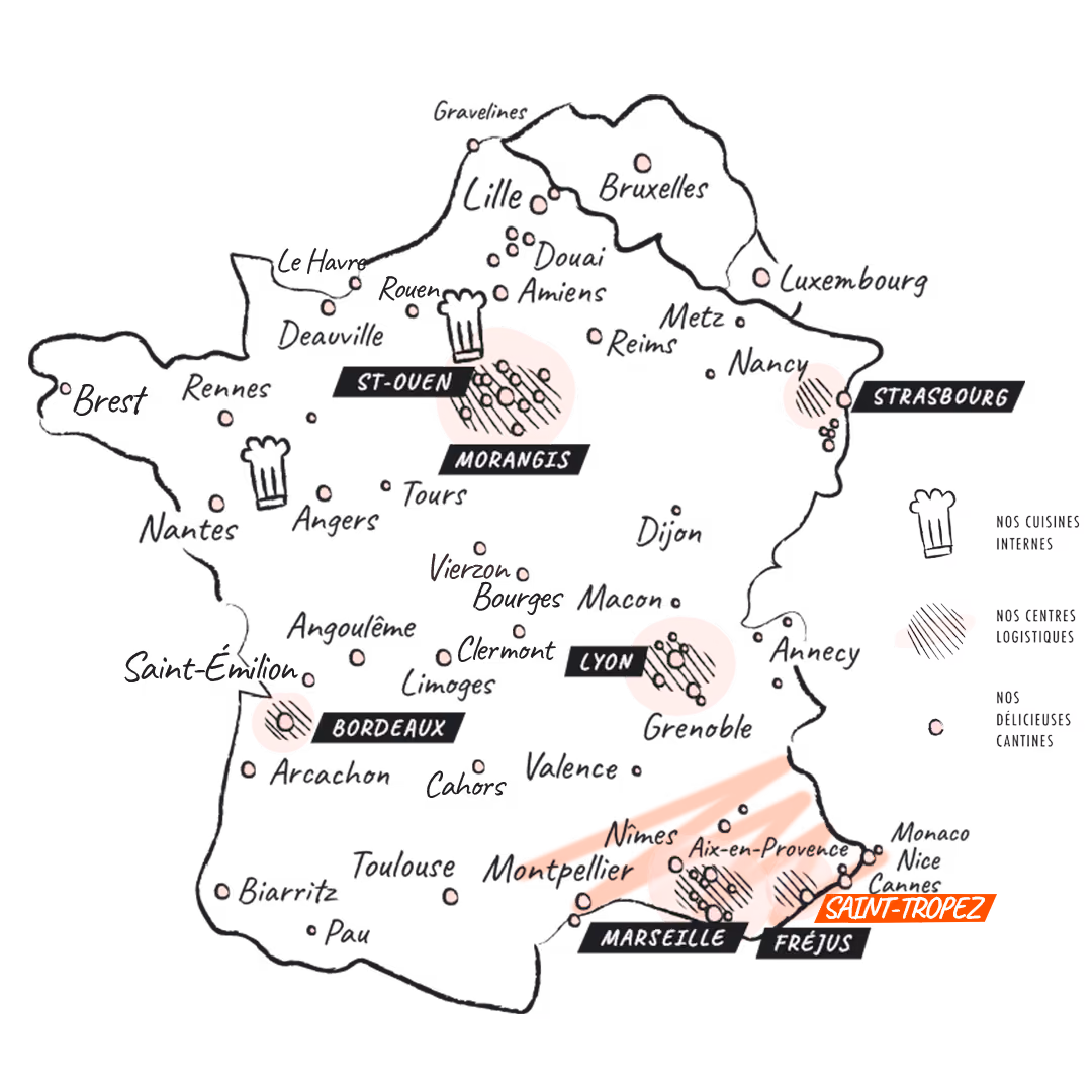 Restauration d'entreprise Foodles Cantine à Bordeaux, Biarritz, Pau, Arcachon, Limoges, Angoulême, Cahors et toute la Nouvelle-Aquitaine