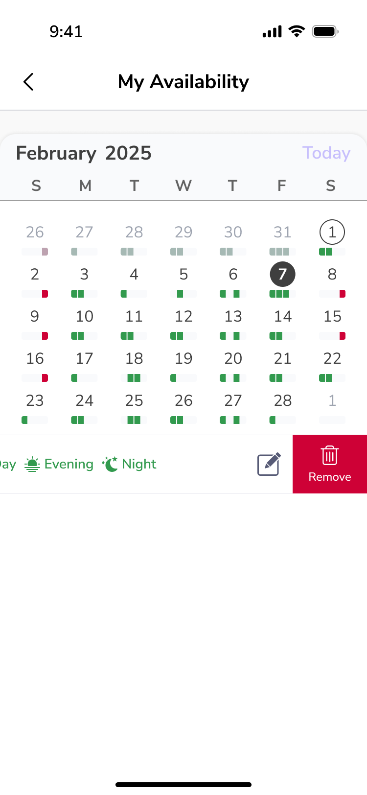 Mobile Availability Remove