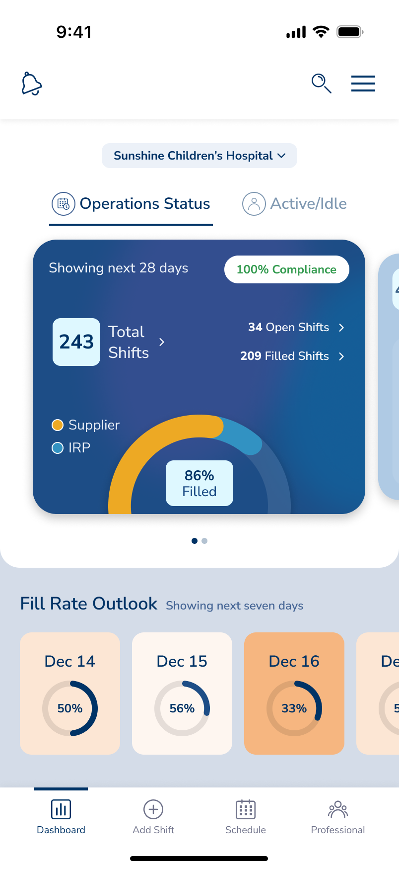 Client Mobile Dashboard 1