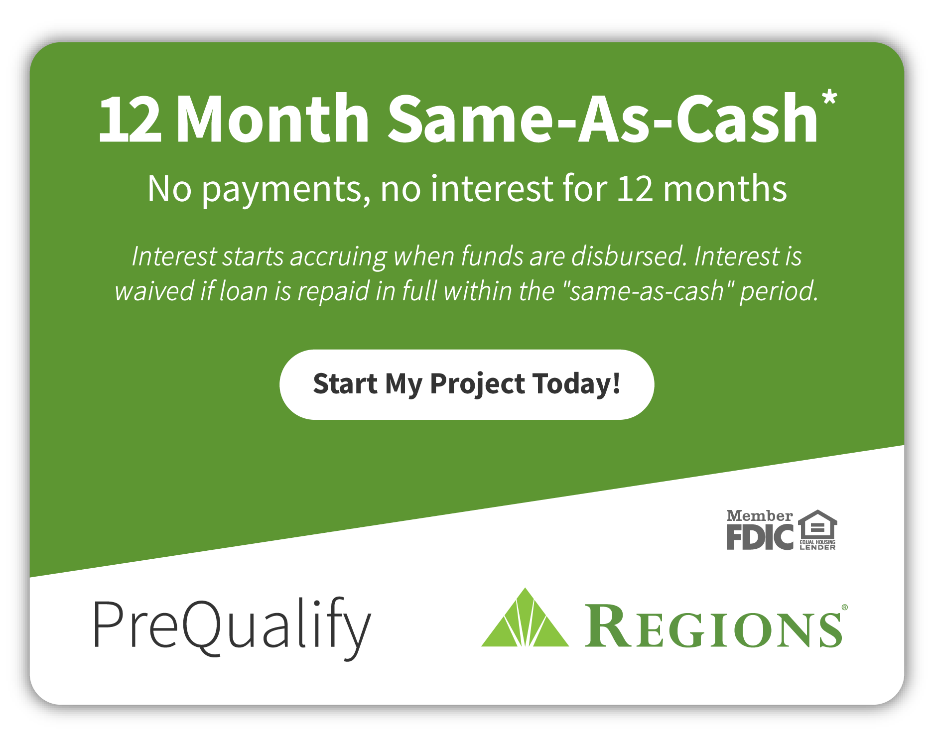12 Months Same-As-Cash Prequalify