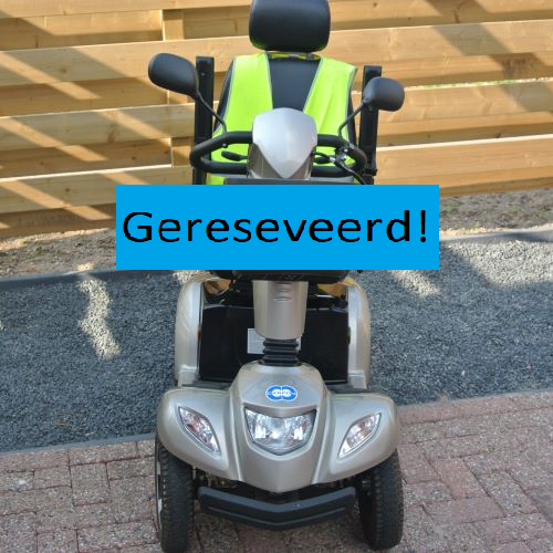 Vooraanzicht scootmobiel