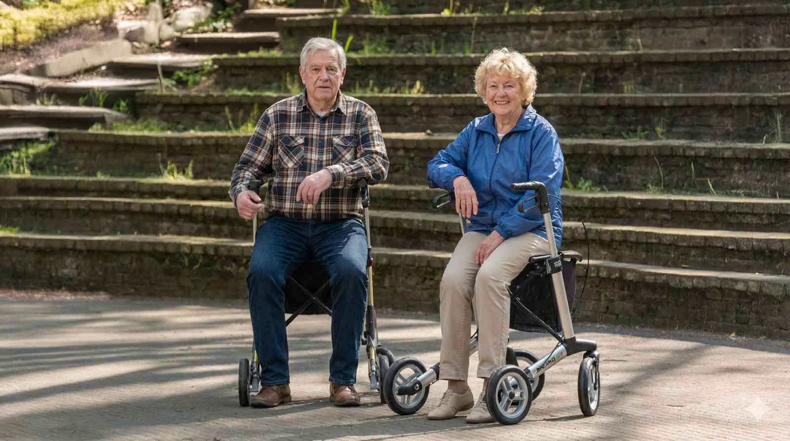 mobiliteit met een rollator