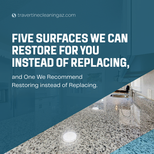 when to clean travertine floor tiles