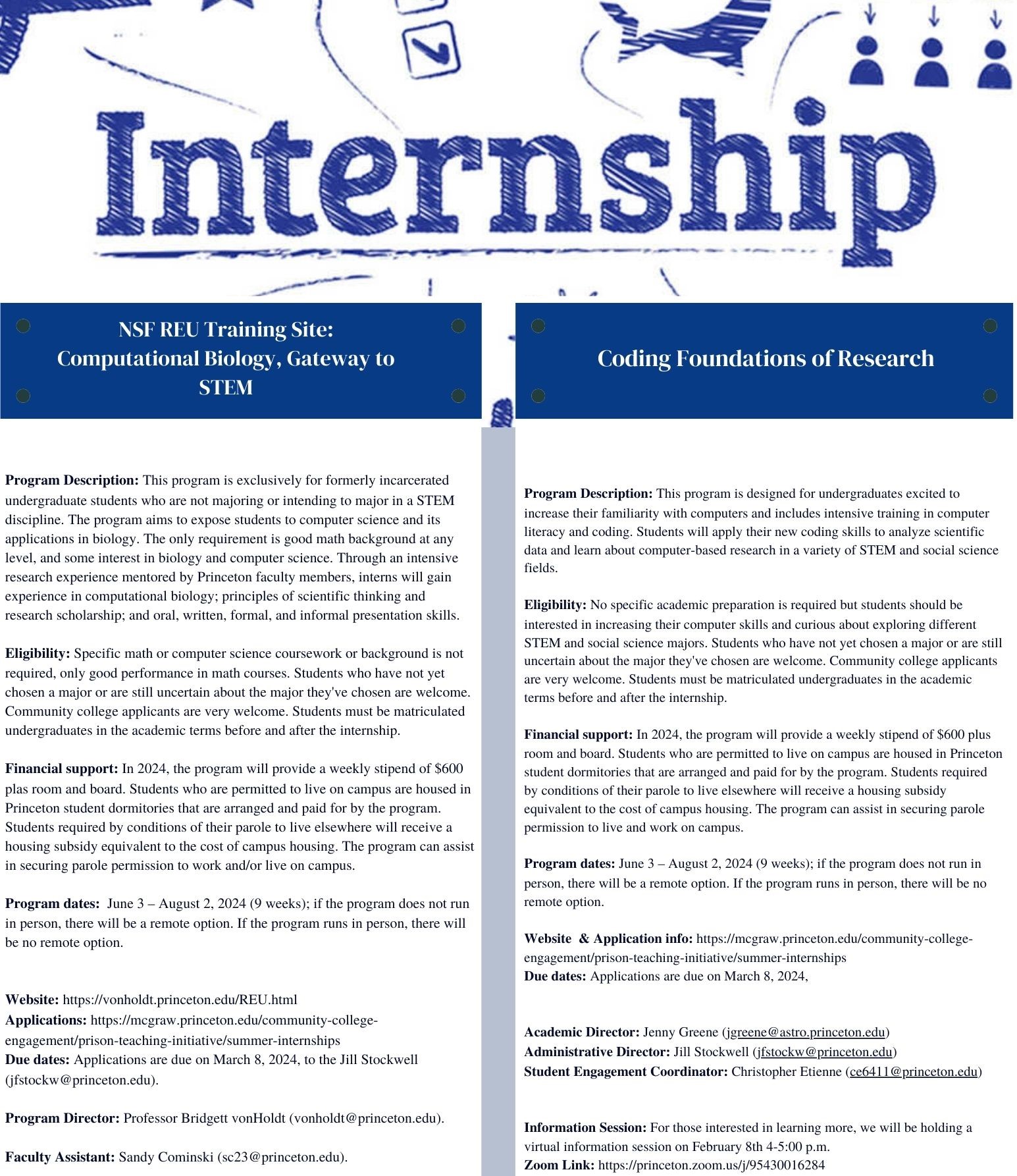 Job Board | Princeton Prison Teaching Initiative: 2024 STEM 
