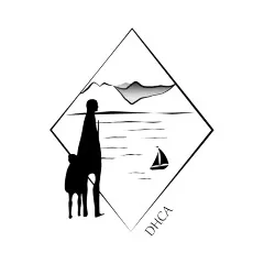 Diamond logo for Diamond Harbour Community Association black and white