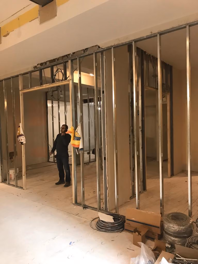 Process from full home renovation in NYC form Gallery KBNY design-build firm  in NYC