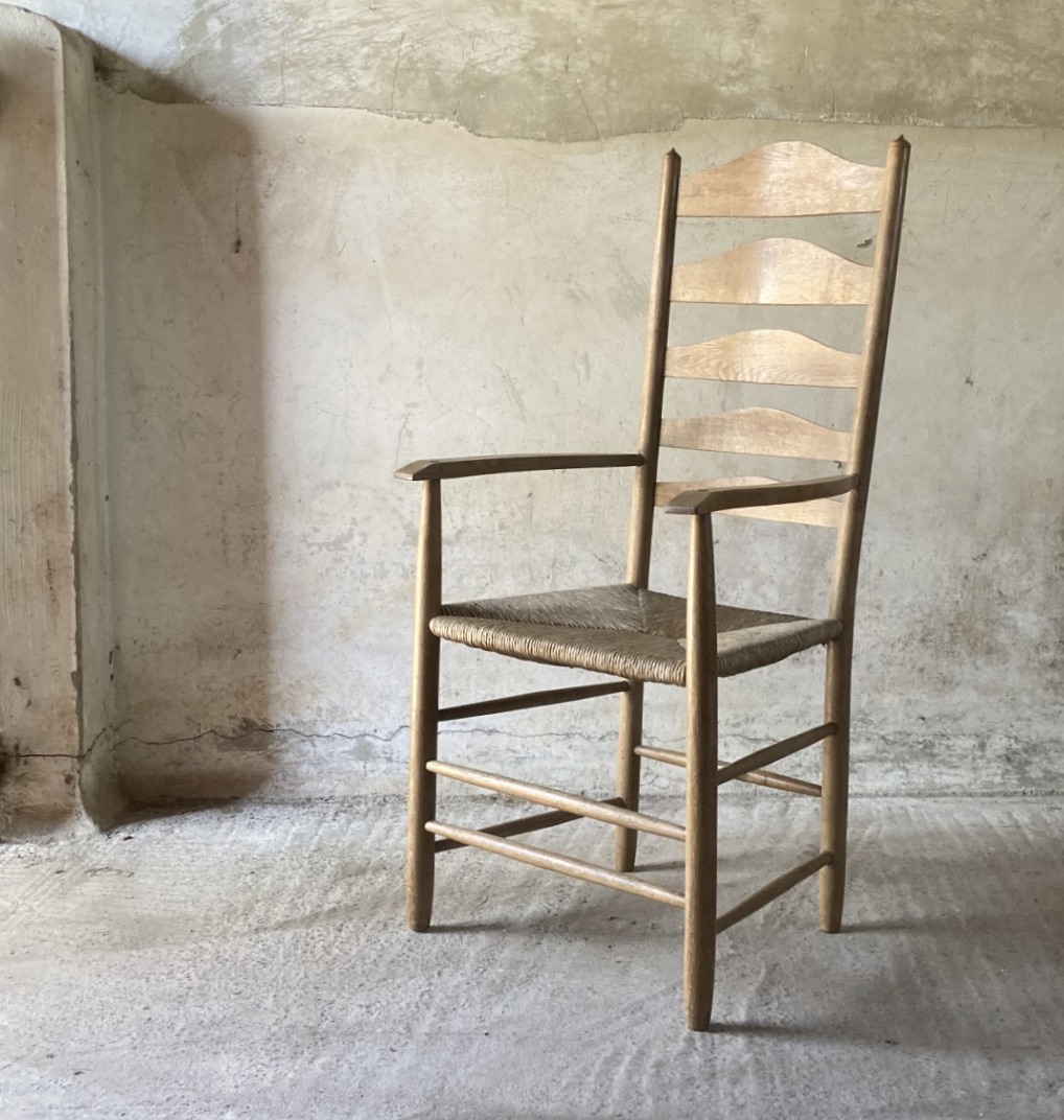  Ernest Gimson ladder back armchair