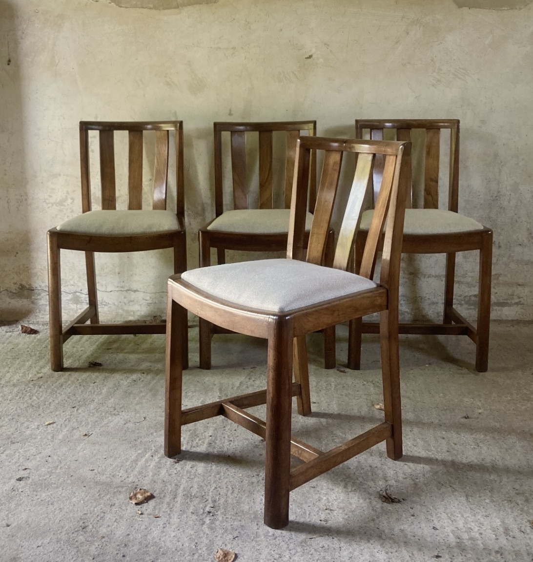 Set of Heals walnut chairs