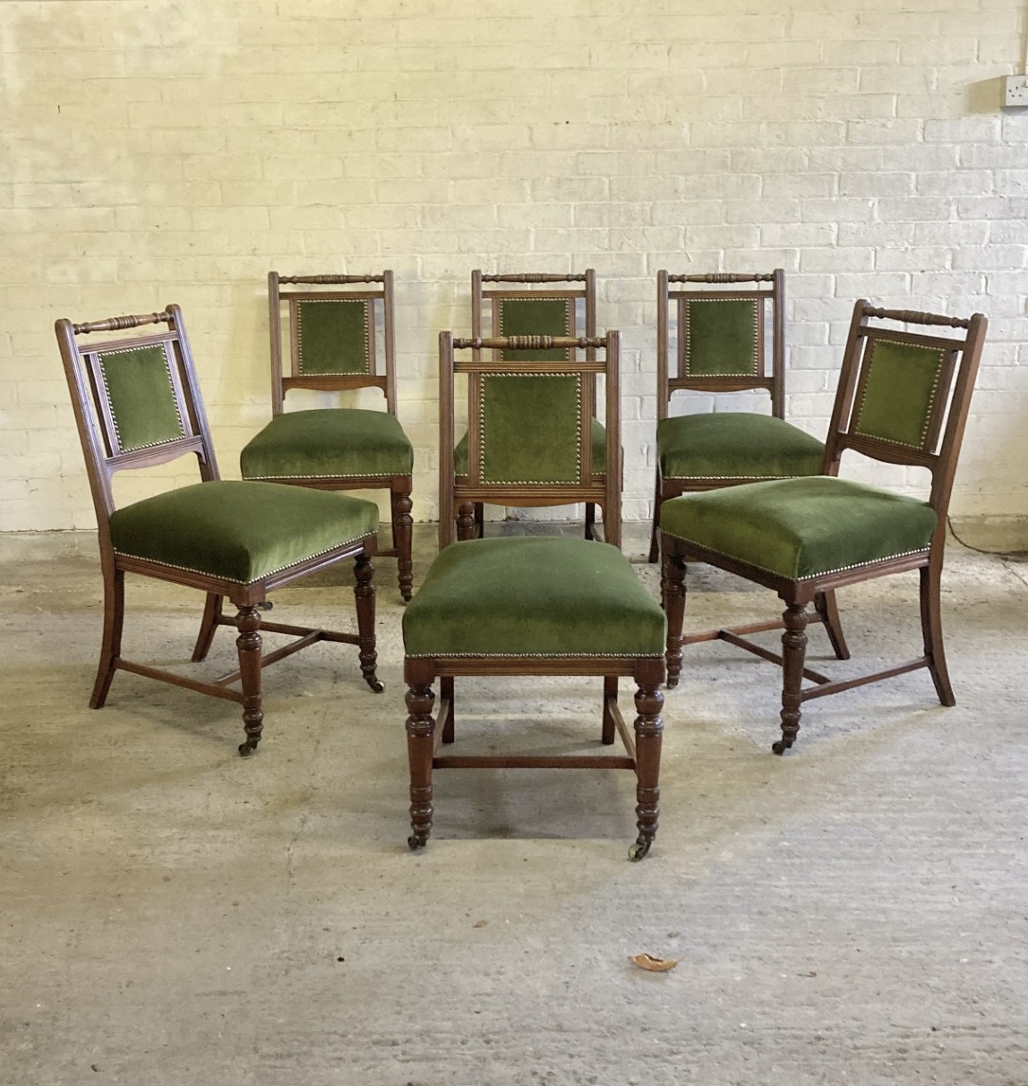 Set of 6 Howard and sons dining chairs
