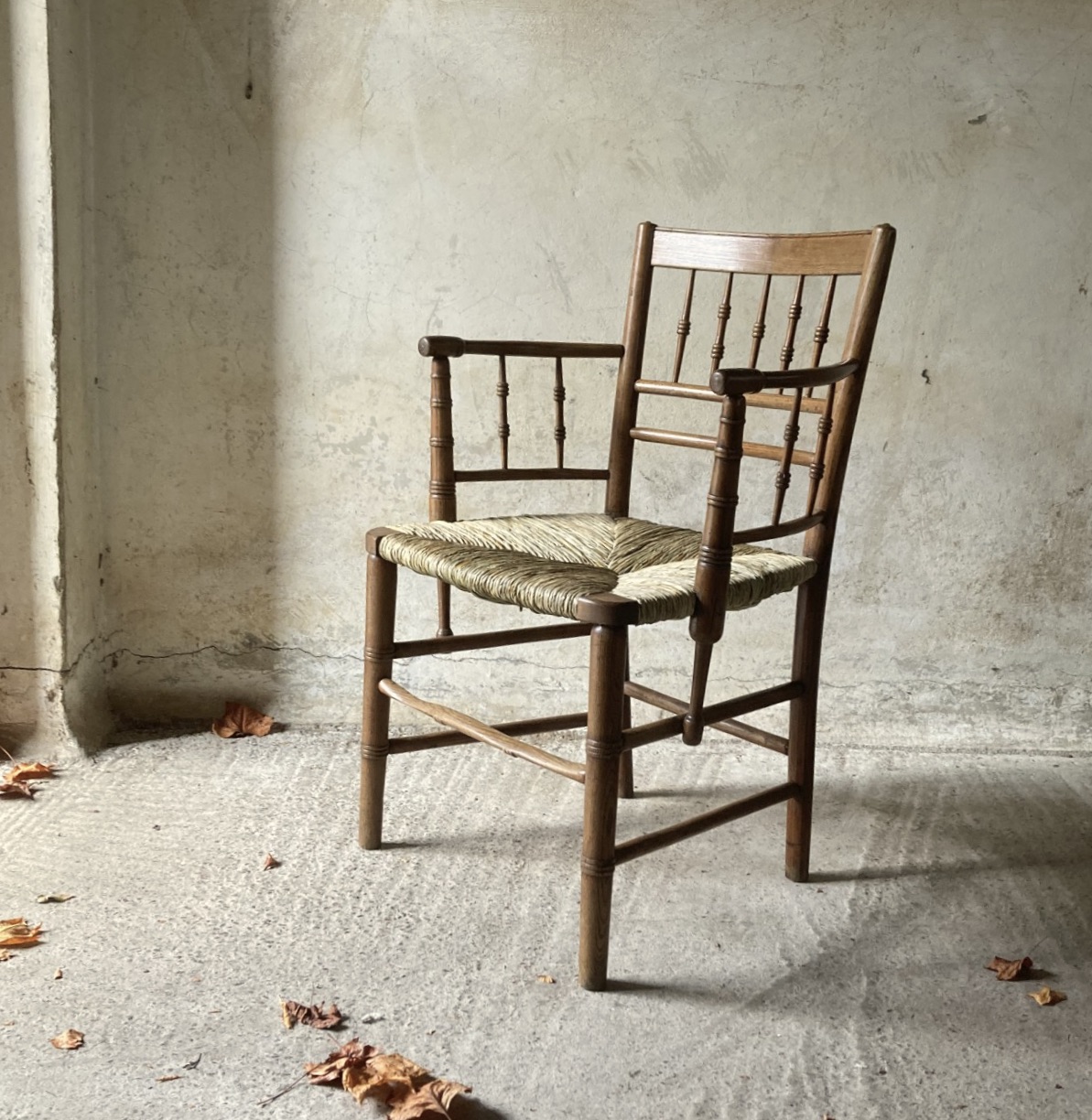 Sussex style ash armchair