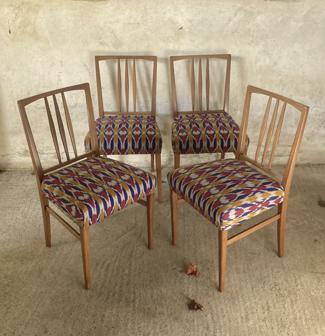 Set of 4 Burford dining chairs by Gordon Russell