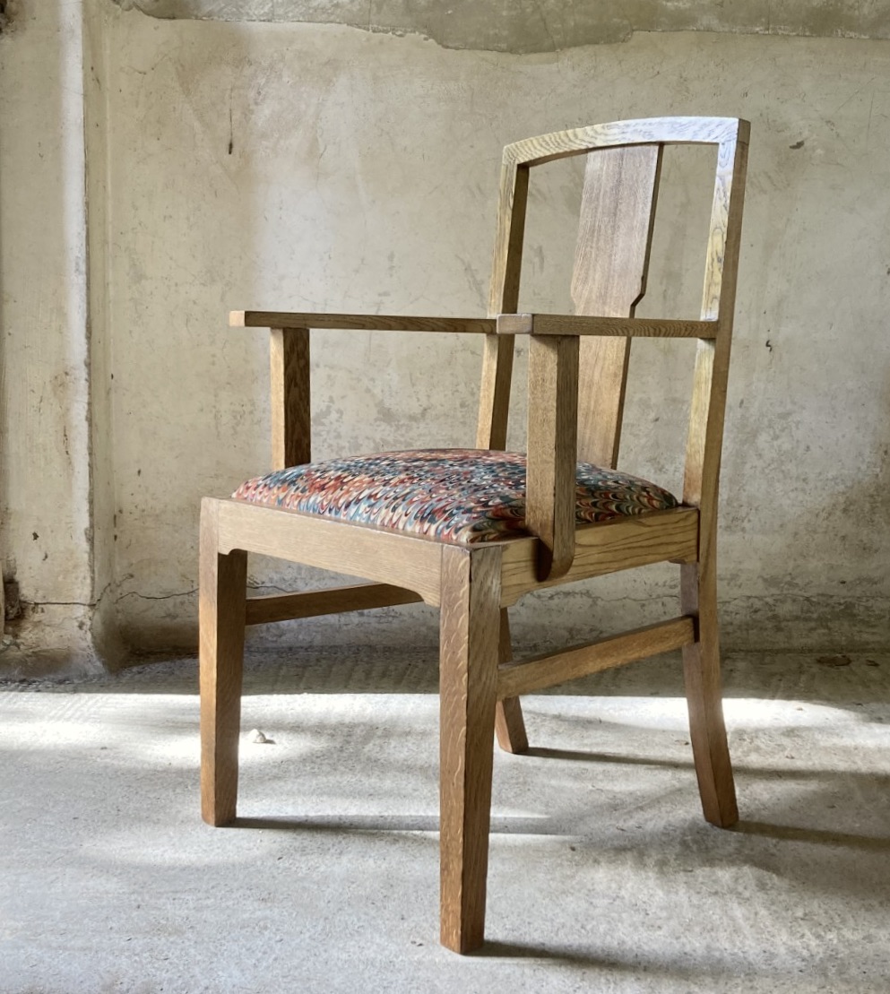Oak desk chair by Gordon Russell