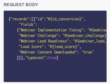 conversion bot airtable data export