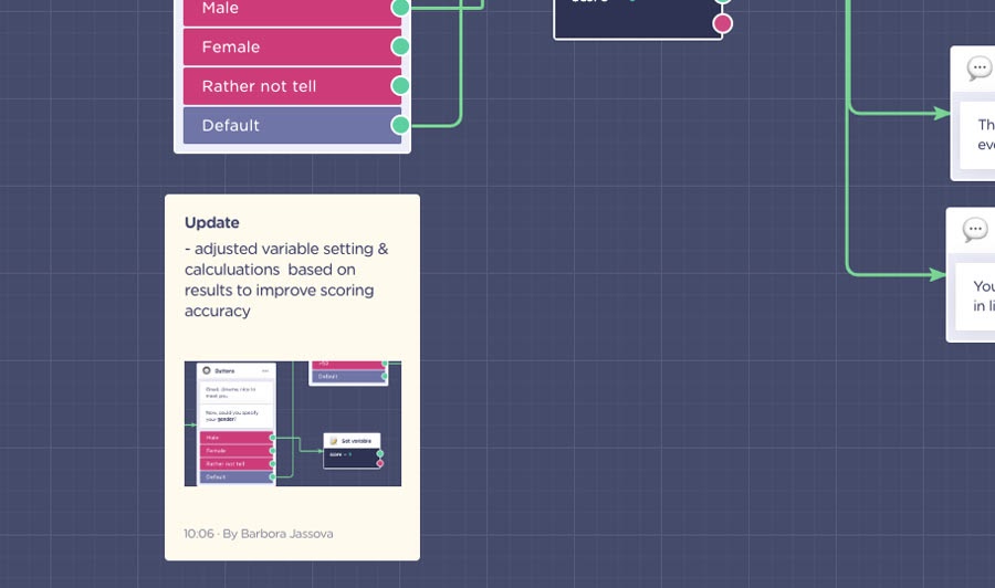 landbot notes feature