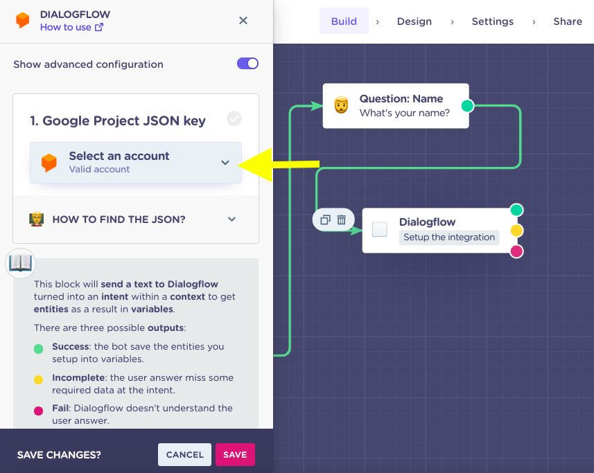 nocode lead generation JSON file