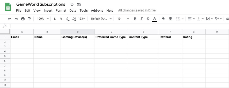 Integración de Google Sheets con el chatbot para web 