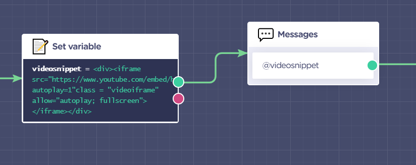 chatbot variable
