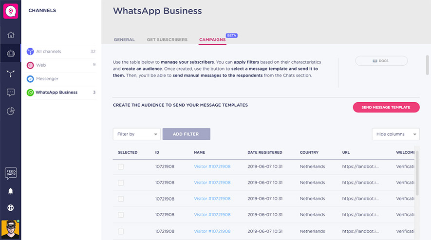 landbot-whatsapp-campaign-gerenciador