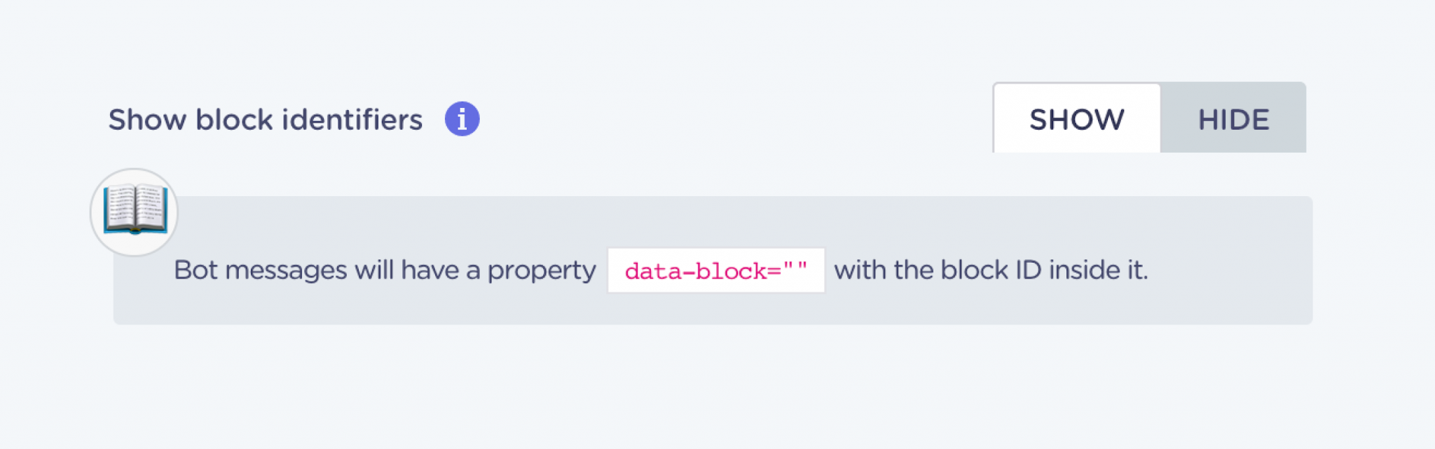 landbot v3 feature block ID identifier