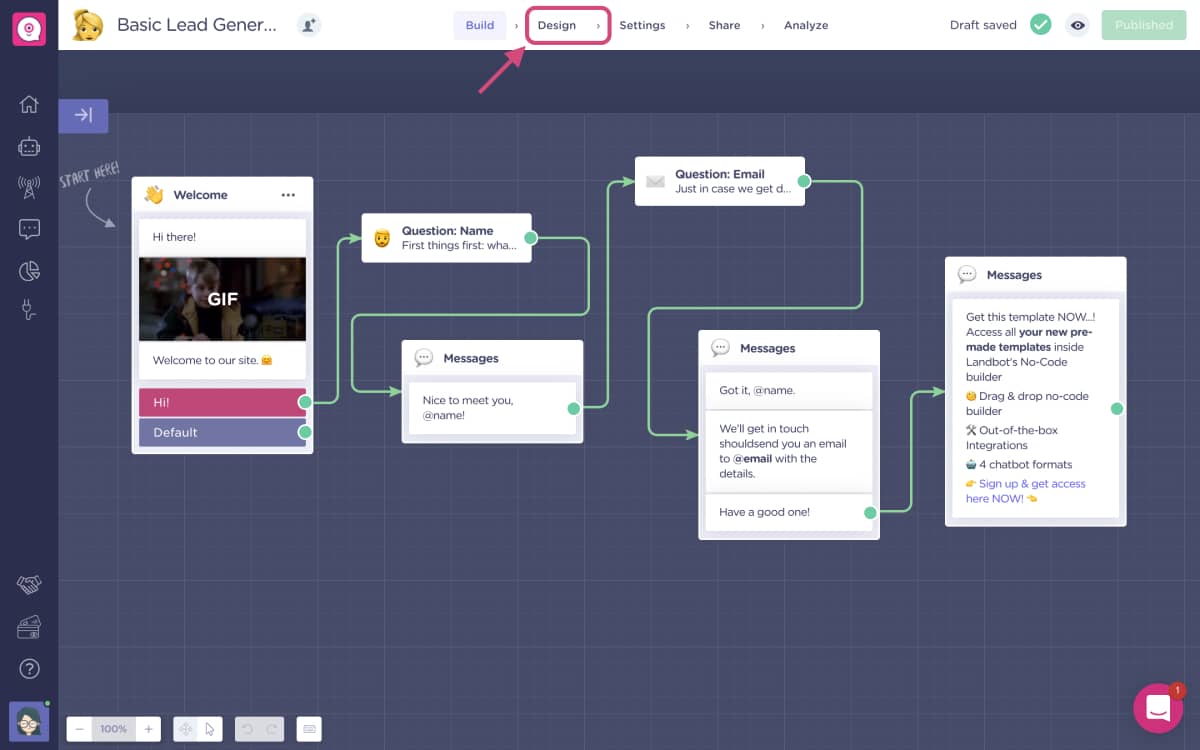 chatbot design