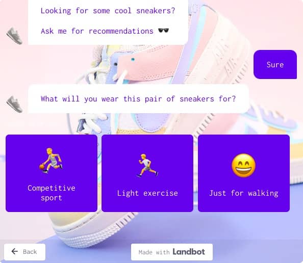 ecommerce chatbot product recommendation