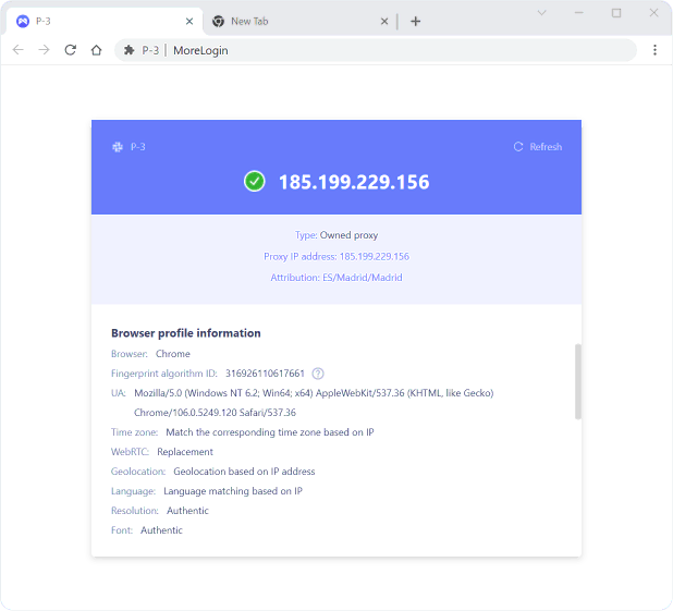 Step 7 - Using MoreLogin with a Proxy connection