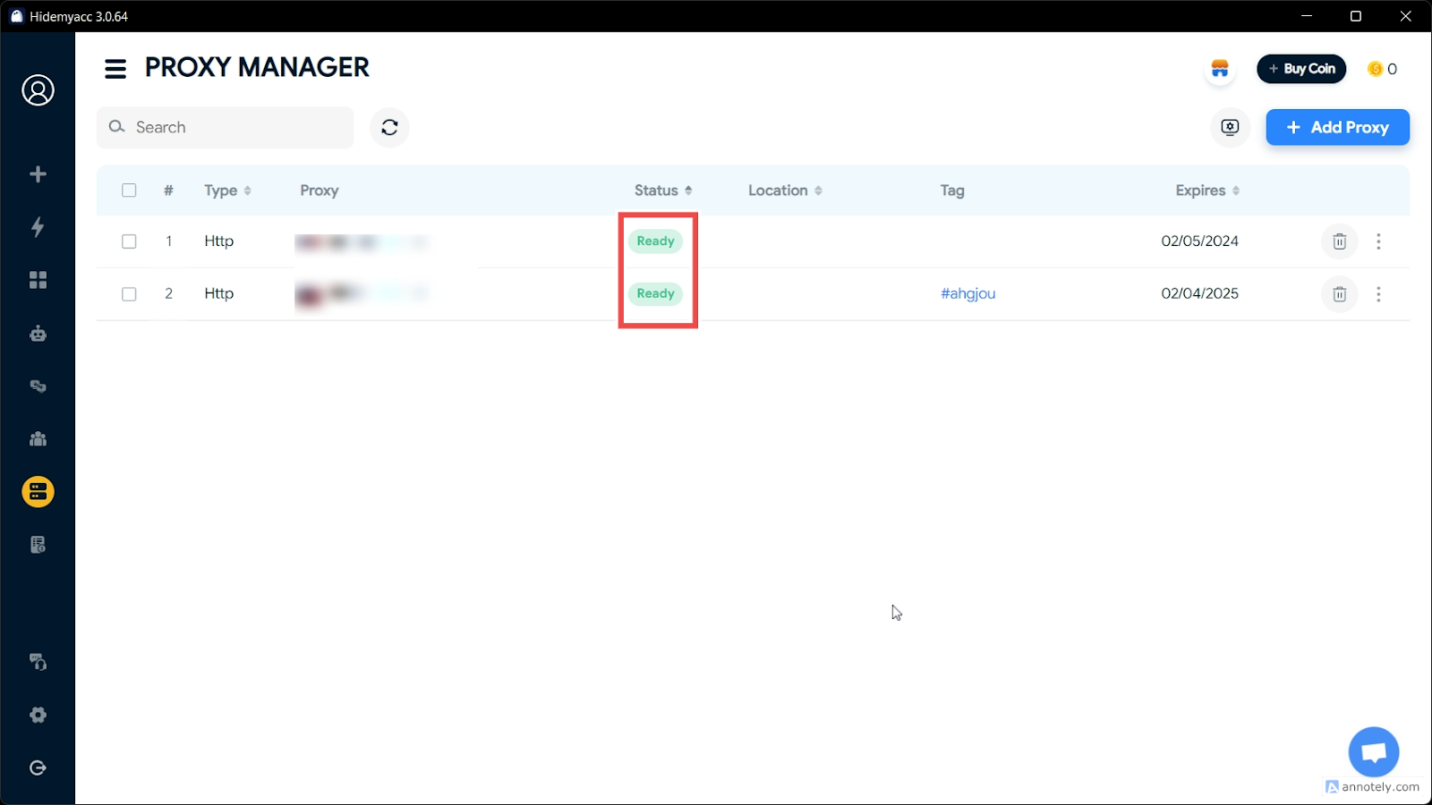 Your batch proxy setup