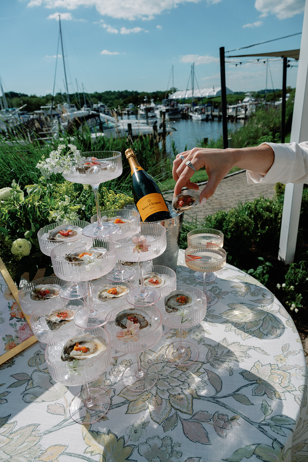 Oyster and Champagne Station