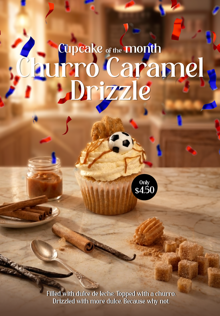 Cinnamon Churro Cupcake of the Month