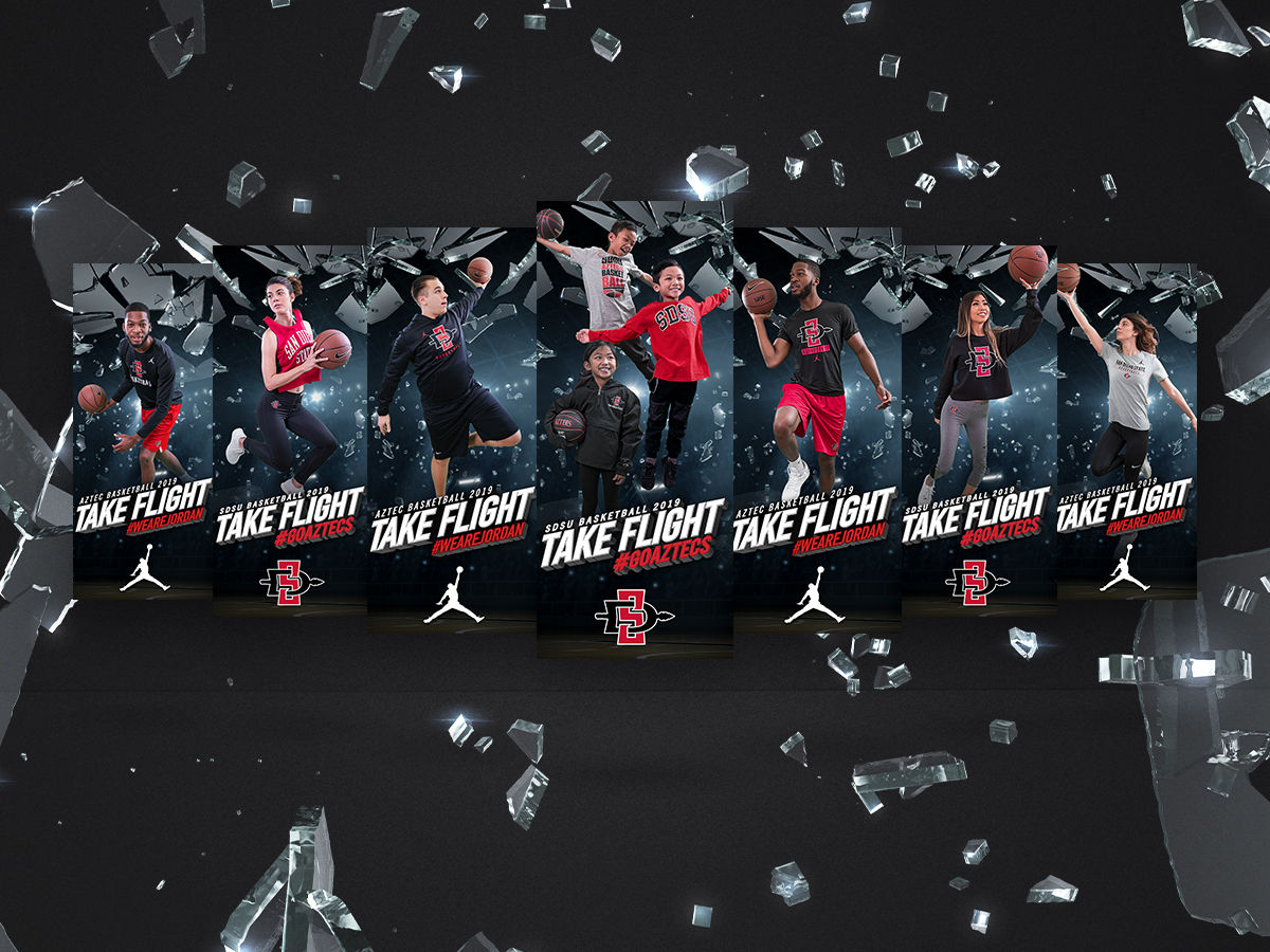 SDSU Basketball Take Flight campaign